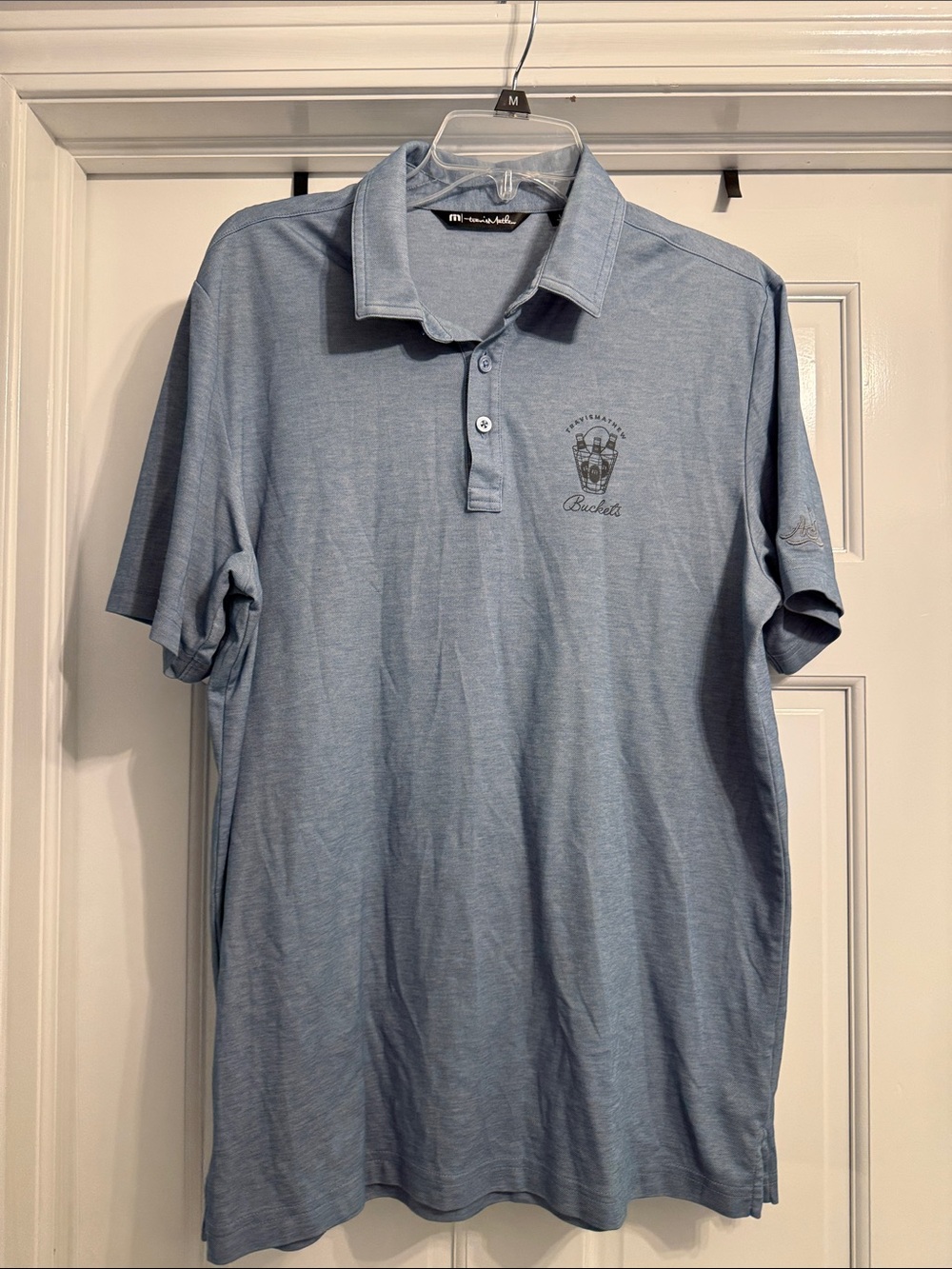 Travis Mathew Light Blue Men’s Polo Shirt size large